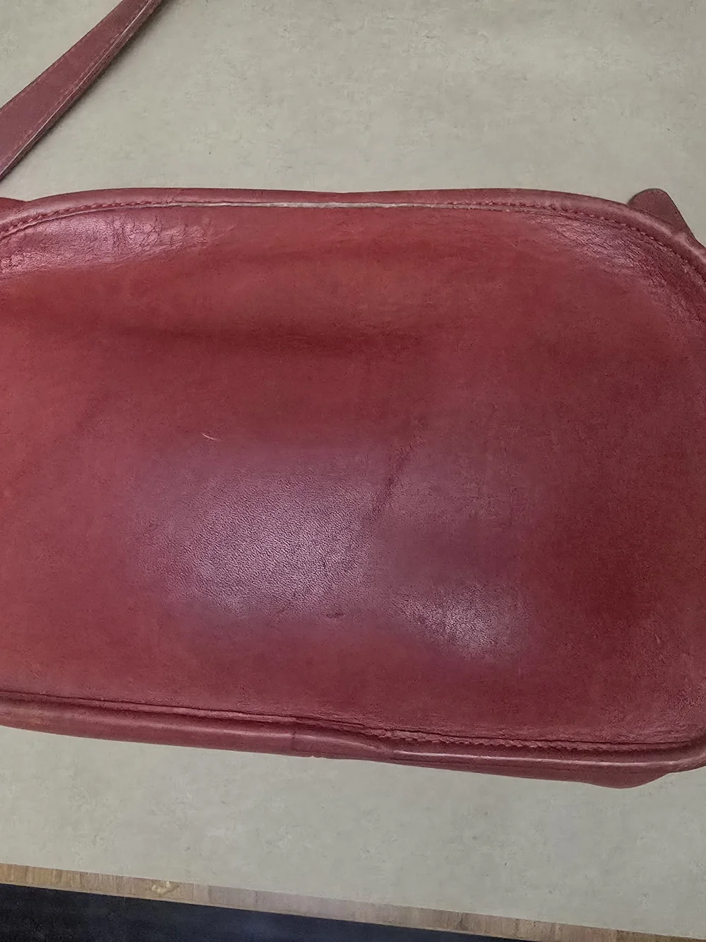 Vintage Coach Camera Bag Red NYC